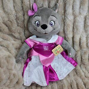 Fiesta Great Wolf lodge 16" Violet the Wolf NWT Pink dress and undies tags plush